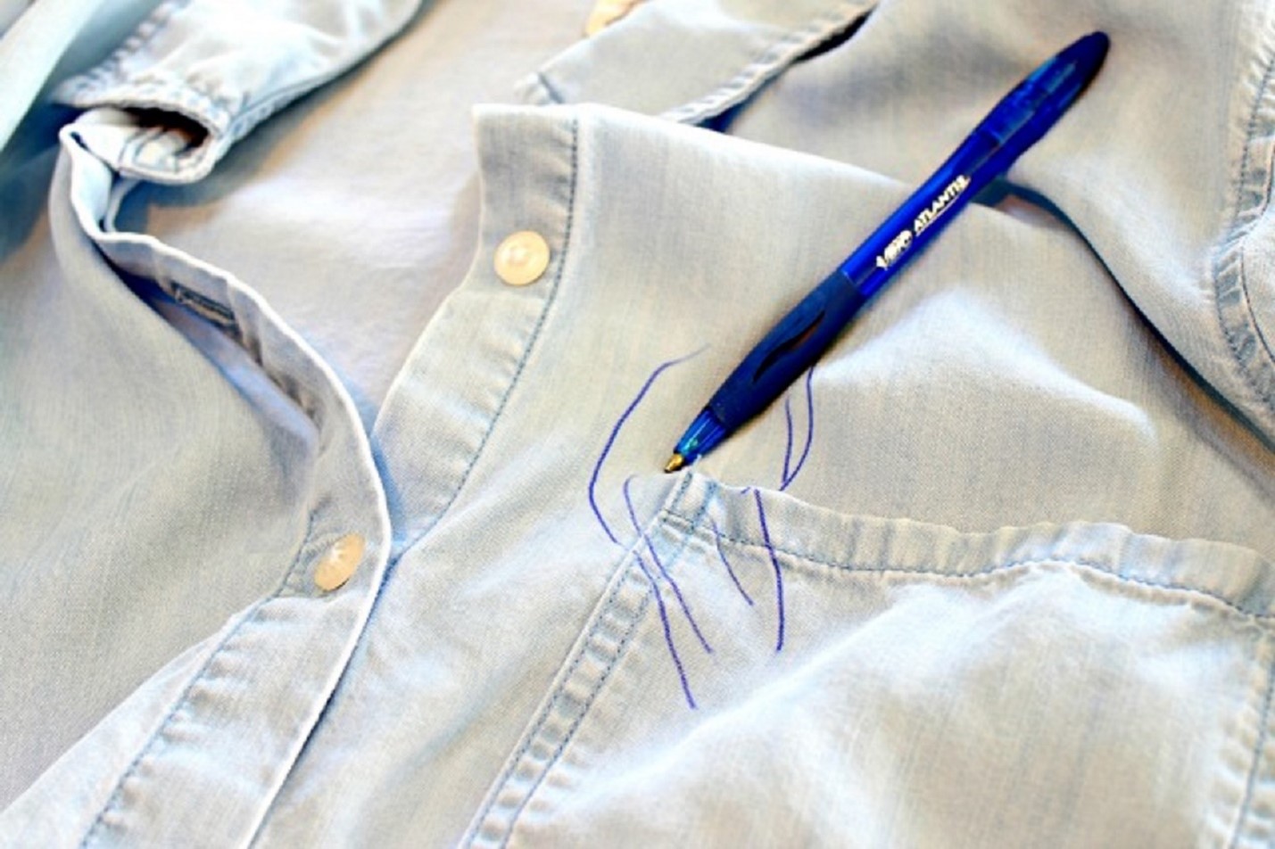 پاک کردن جوهر خودکار از روی لباس | اکتیو کلینرز