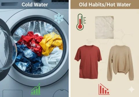 آیا شستن با آب سرد لباس را تمیز می‌کند؟
